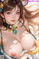 a sexy anime girl with big tits posing for the camera